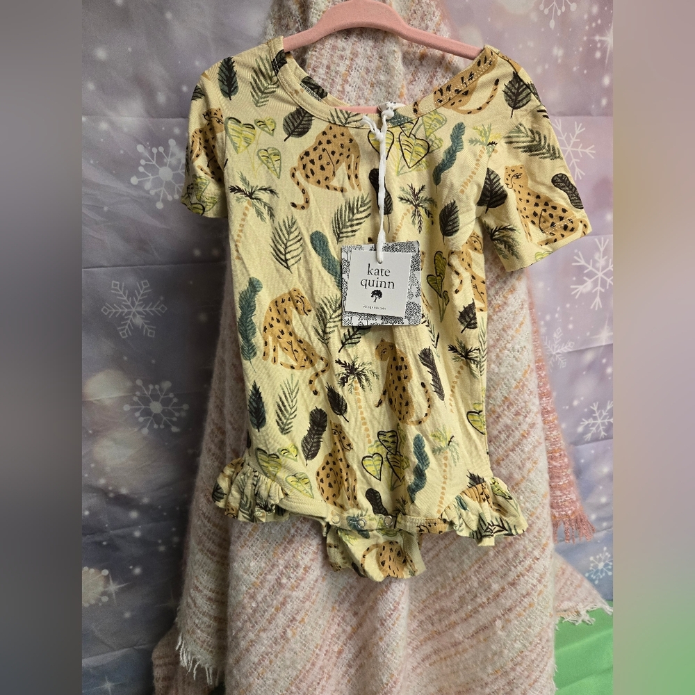 Kate Quinn 18-24 month Ruffle bottom jungle onesie